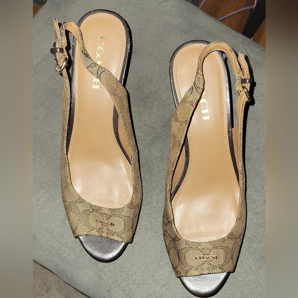 Coach wedge sandals